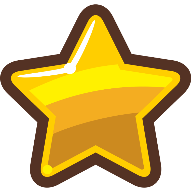 a yellow star on a white background