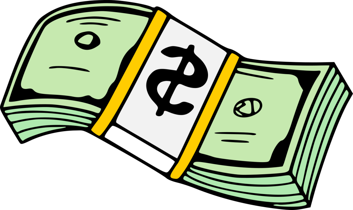 a stack of money clipart
