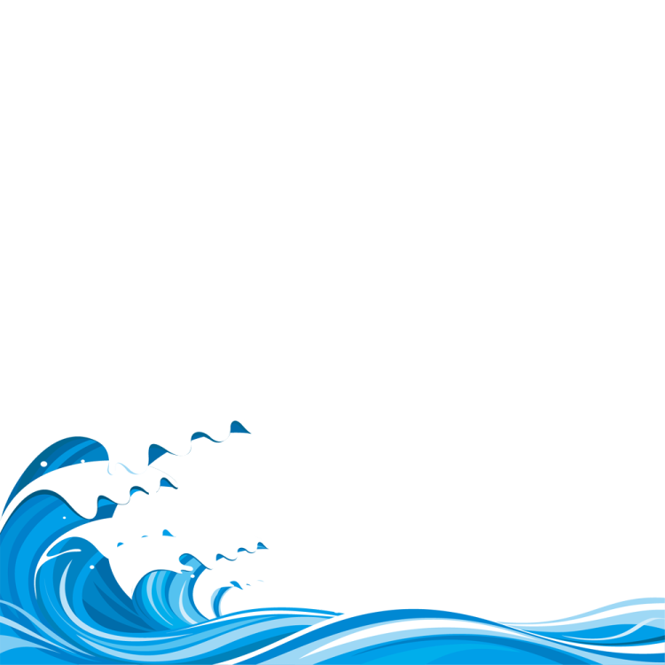 a blue wave on a white background