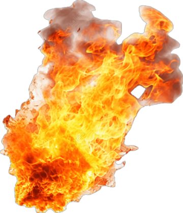 an image of fire on a white background