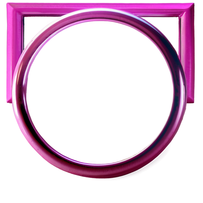 a purple ring on a white background