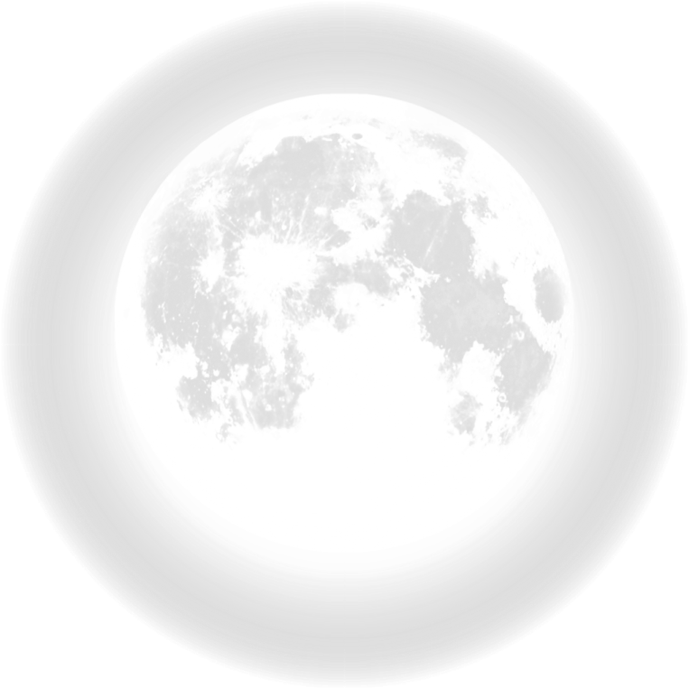 a full moon on a white background