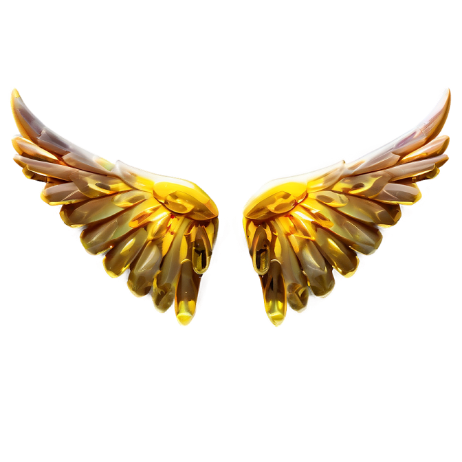 a pair of wings on a white background