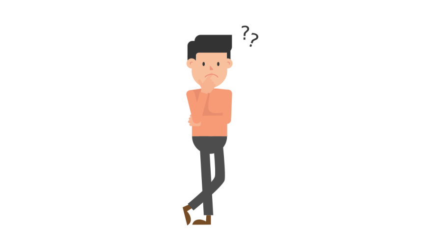 a man standing with his head in his hands