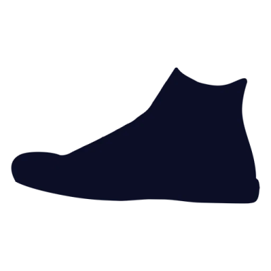 a black silhouette of a pair of shoes