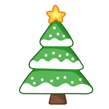 a christmas tree with a star on top