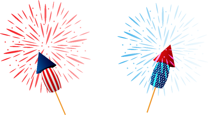 4th of july fireworks png