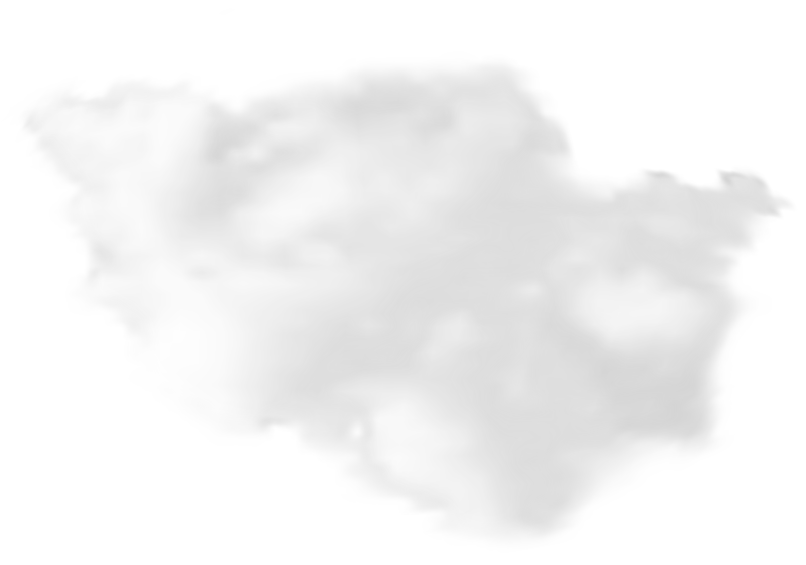 a cloud in the shape of a heart