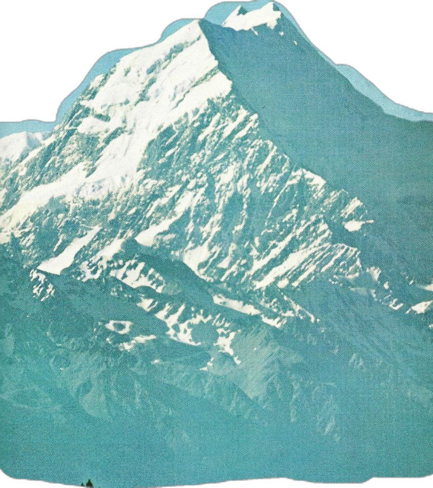 an image of a mountain with snow on it