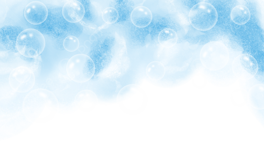 a blue and white background with bubbles
