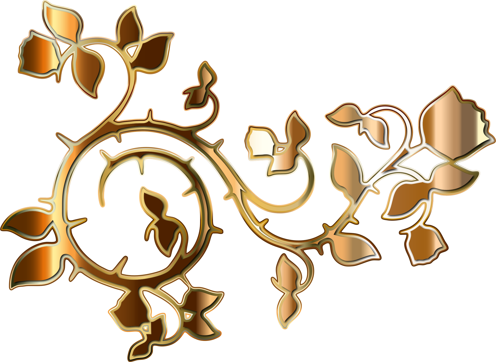 a gold and brown abstract design
