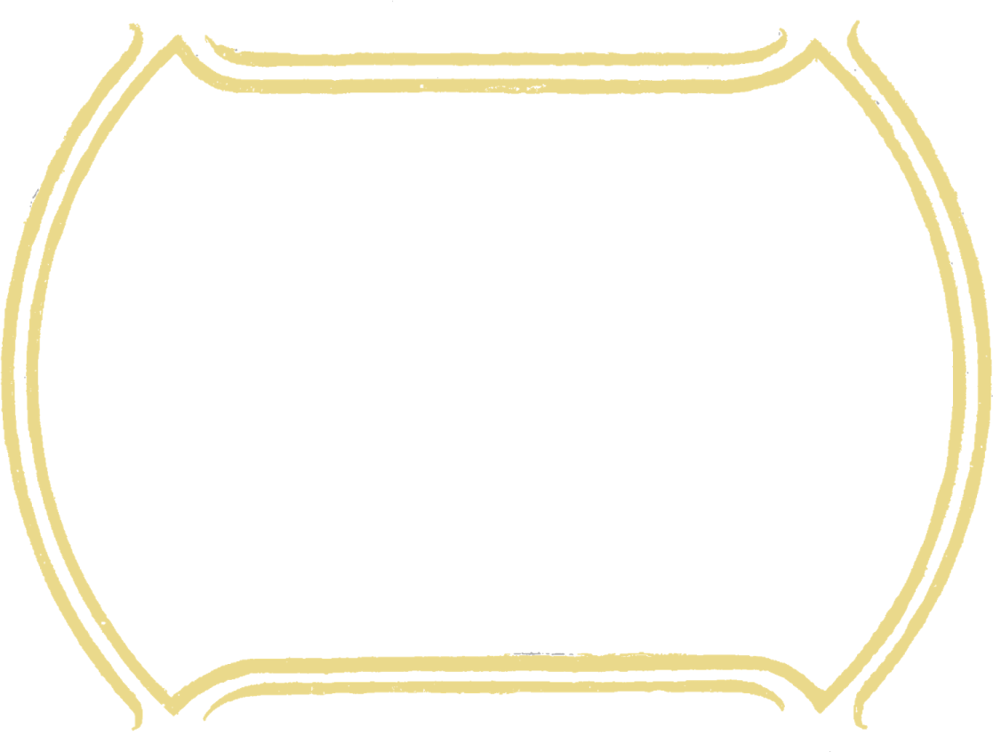 a gold frame on a white background