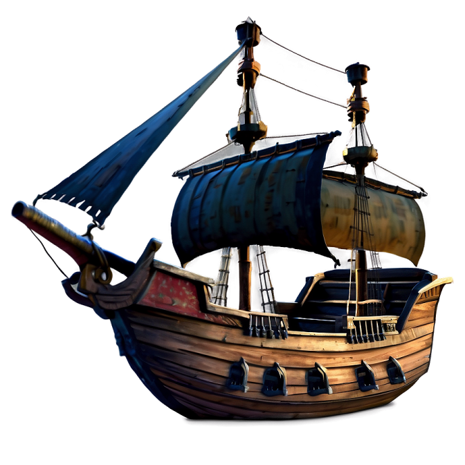 a pirate ship on a white background