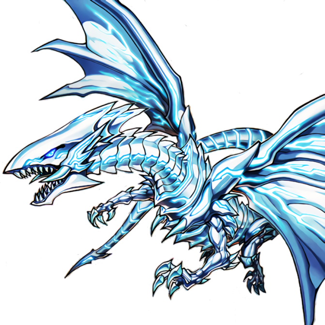 a drawing of a blue dragon
