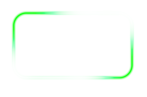 a white square with a green border