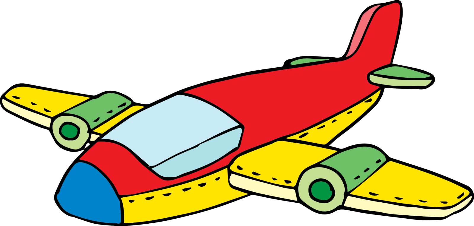 an airplane with a propeller clipart