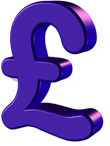 a purple pound symbol