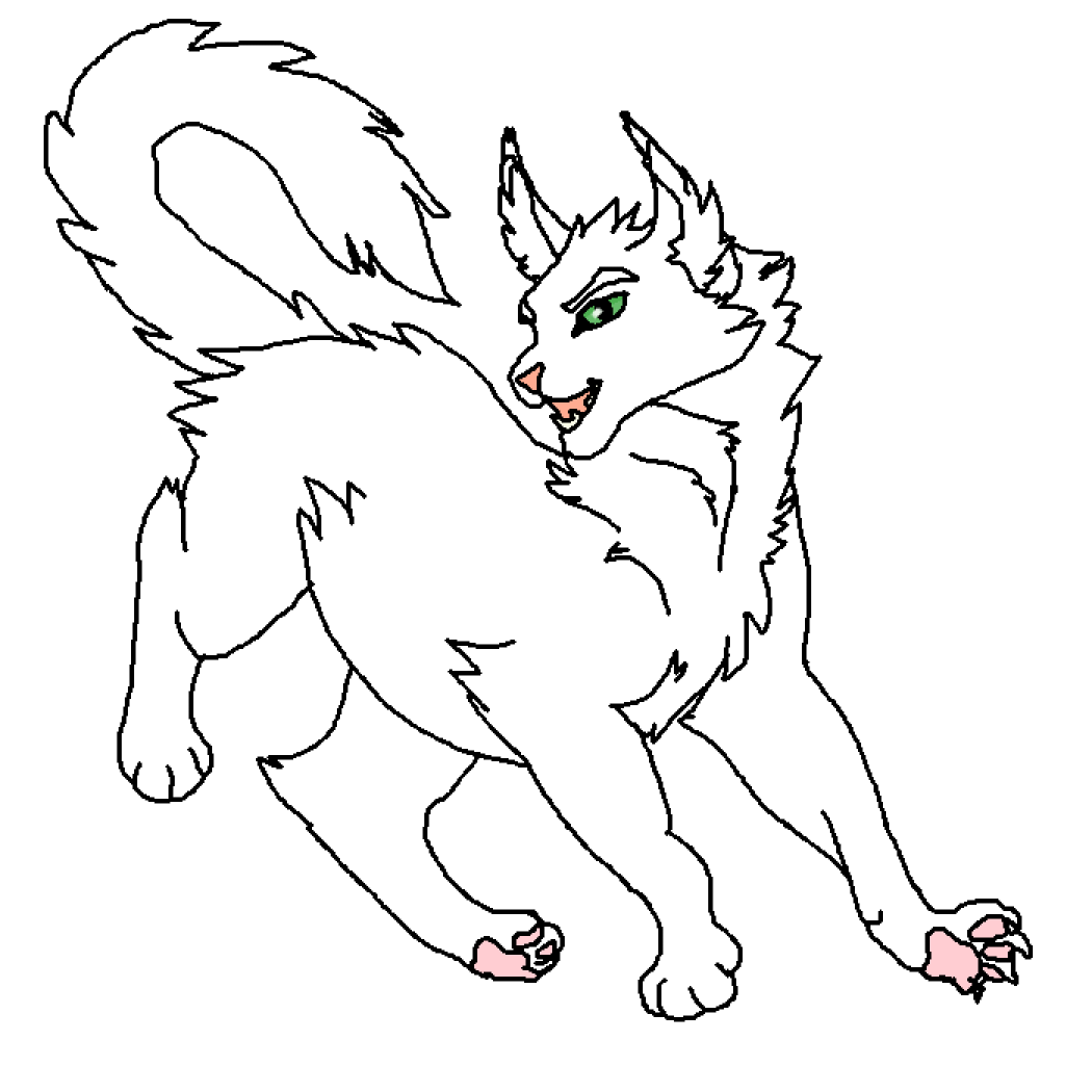 a black and white drawing of a cat