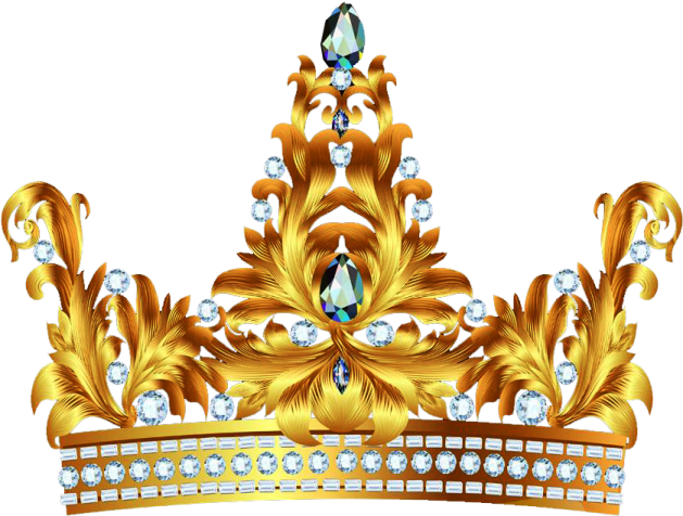 a golden crown with diamonds and jewels
