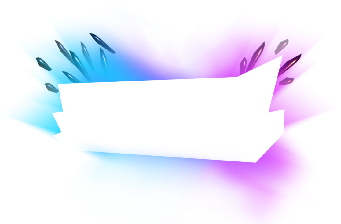 a white paper with blue and pink lights on it