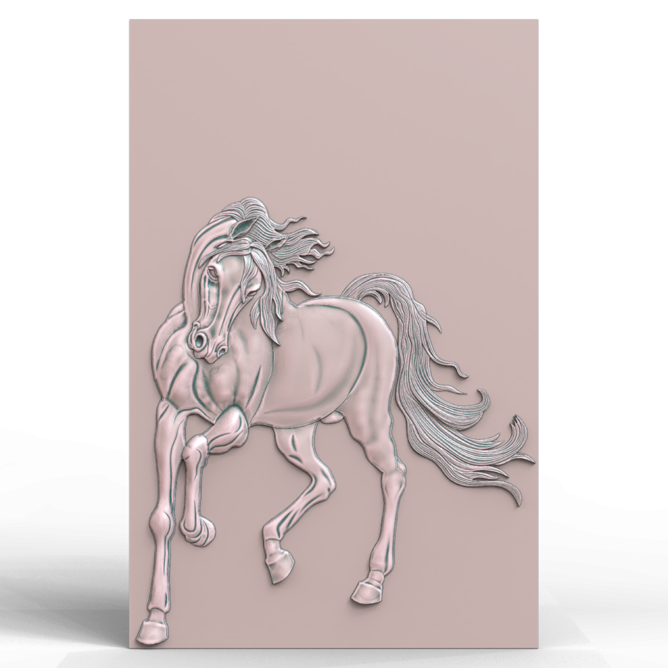 a greeting card with an image of a horse