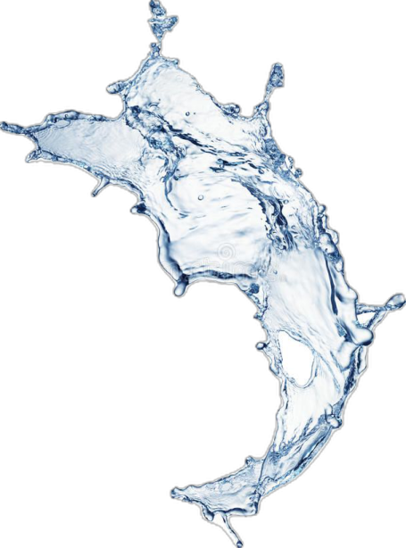 water splash isolated on a white background