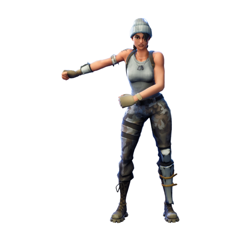 a woman in a gray outfit holding a baseball bat