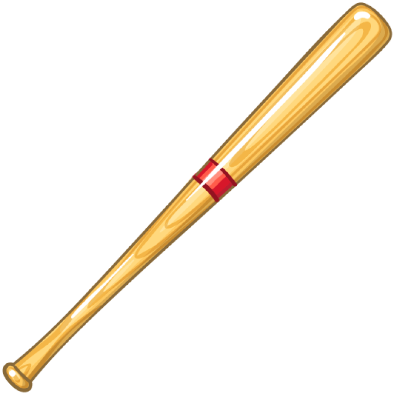 a baseball bat on a white background