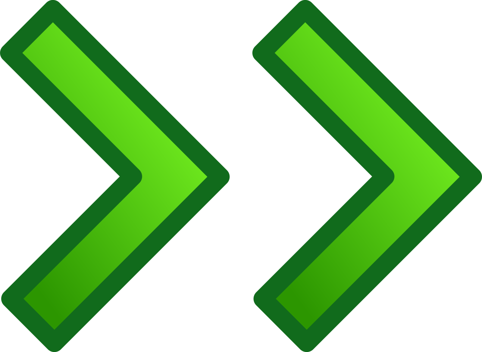 a green arrow icon on a white background