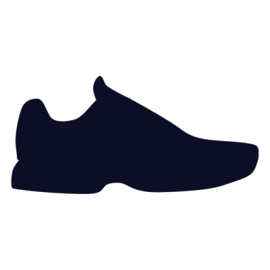 a silhouette of a shoe