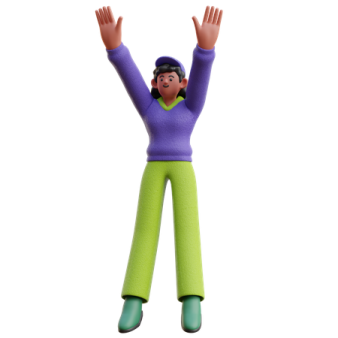 a toy figure of a man with his arms up