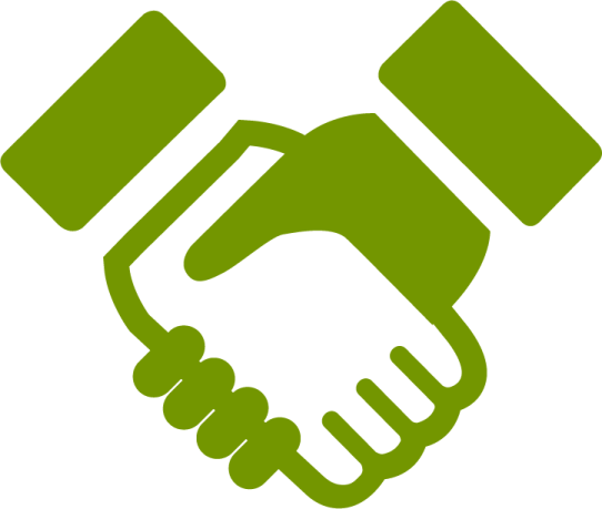 two hands shaking over each other hands