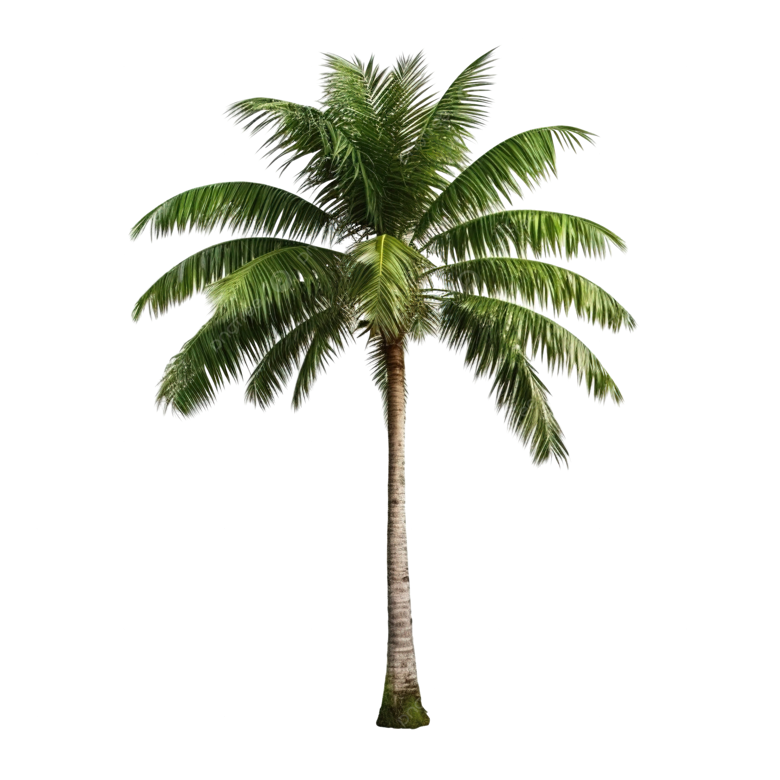 a palm tree on a white background