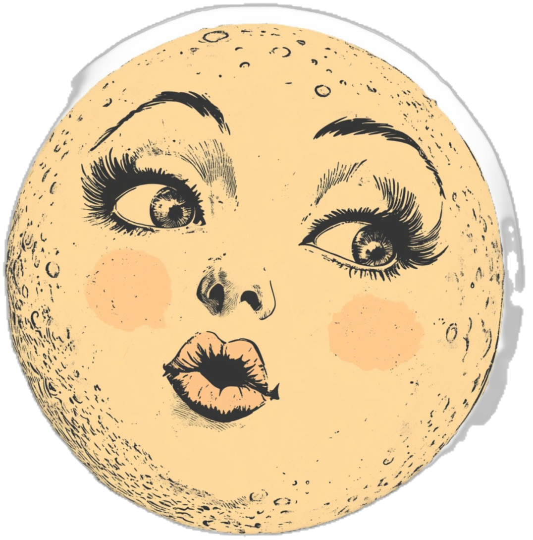 a drawing of a woman's face with her eyes closed