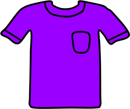 a purple t - shirt with a pocket