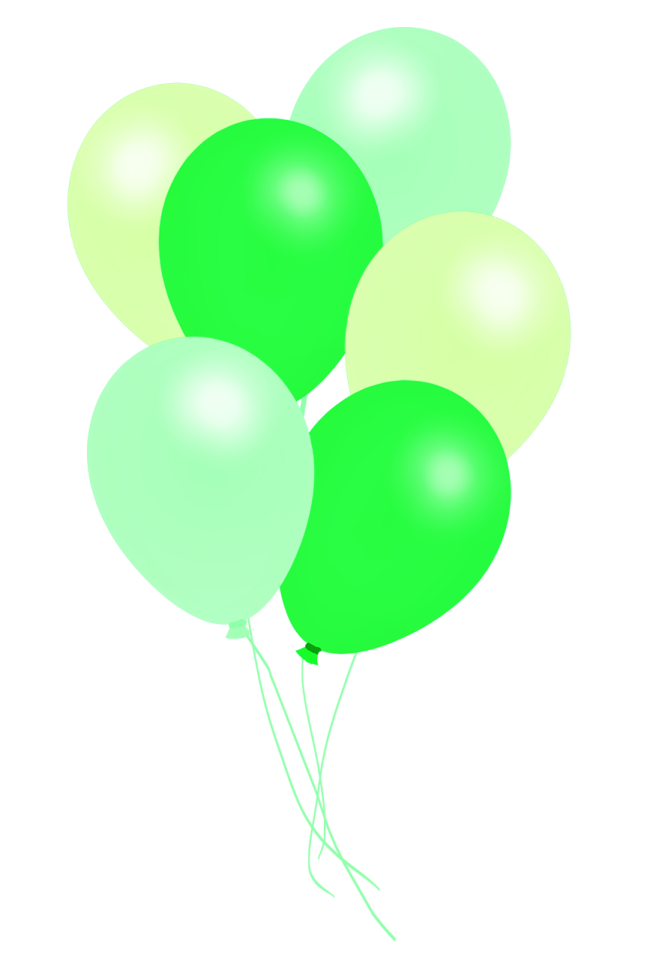 a bunch of balloons on a white background