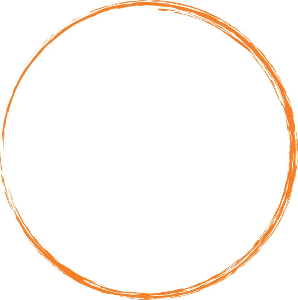 a brown circle with a white background