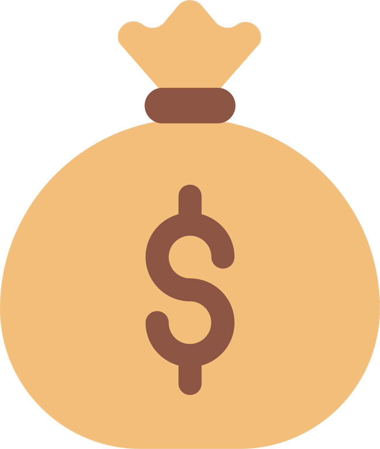 a money bag with a dollar sign