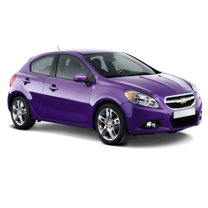 a purple car on a white background
