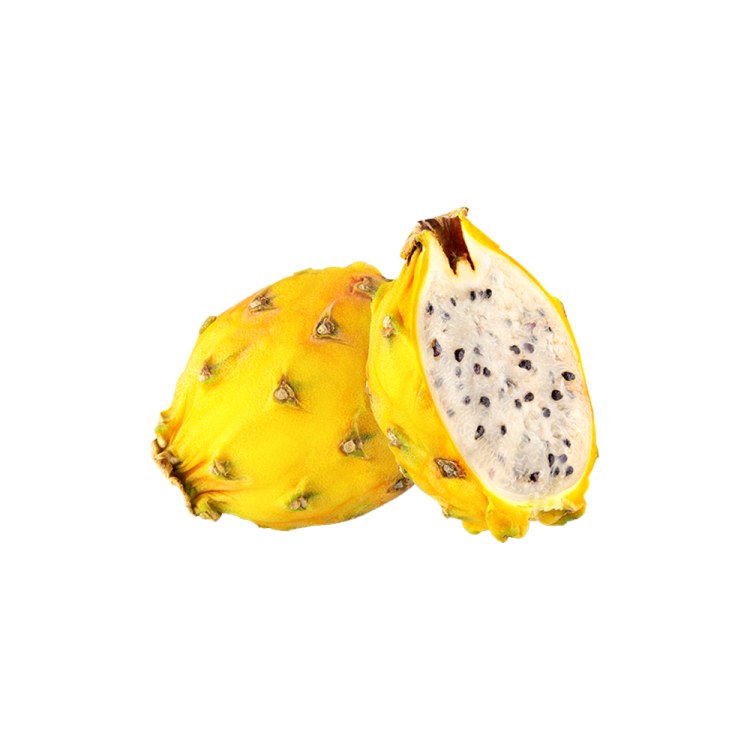 two halves of a dragon fruit