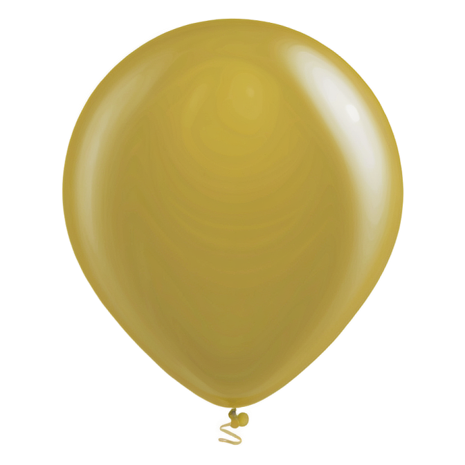 a gold balloon on a white background