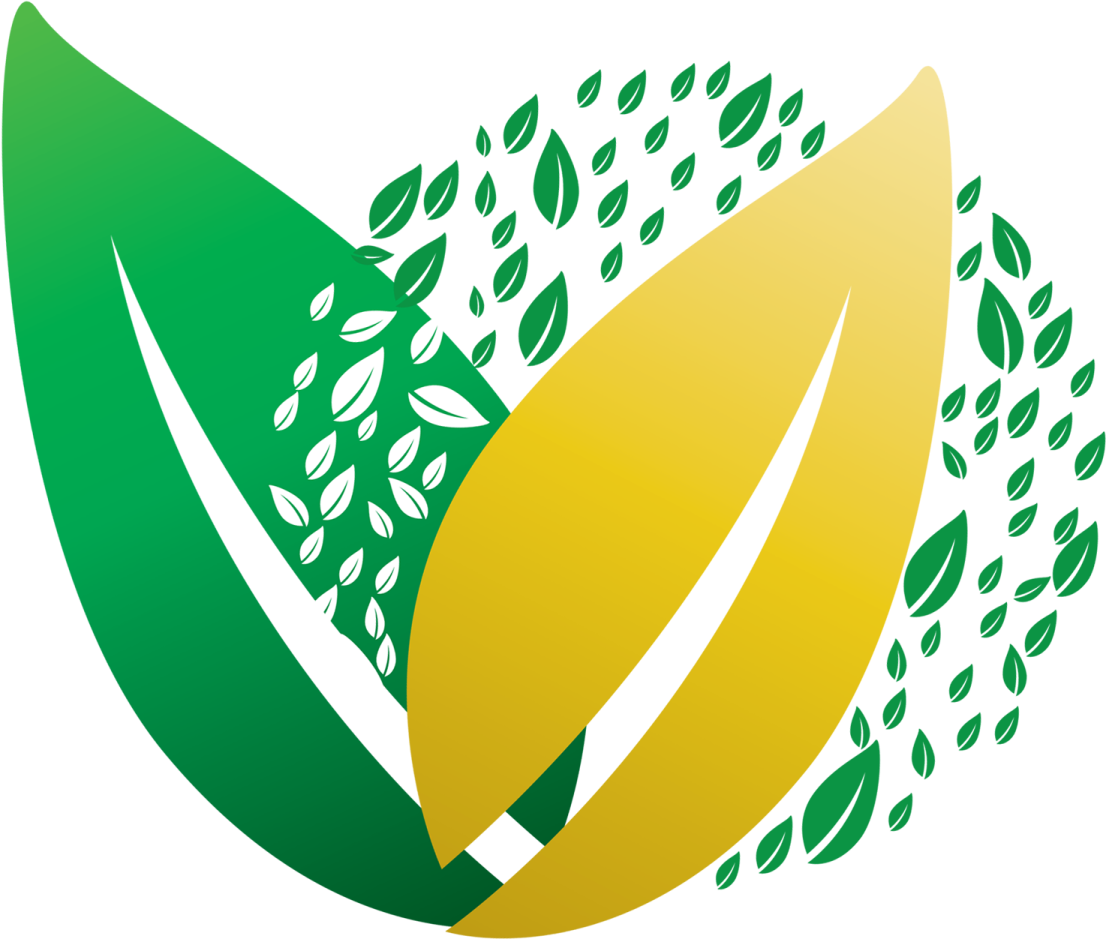 a green leaf with leaves around it