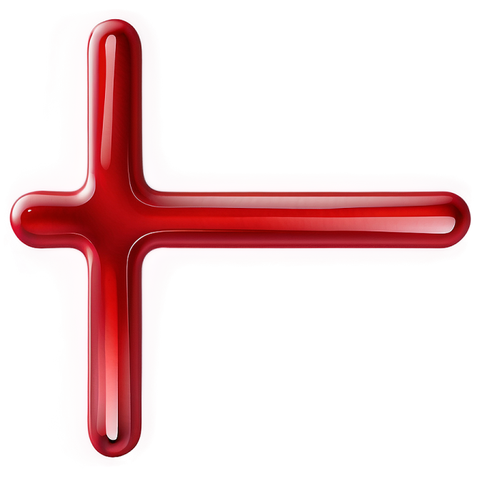 a red cross on a white background