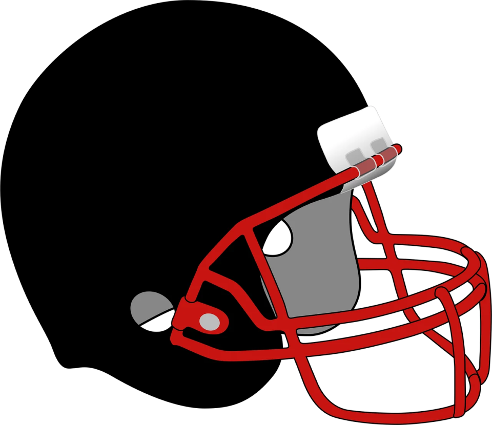 a football helmet on a white background