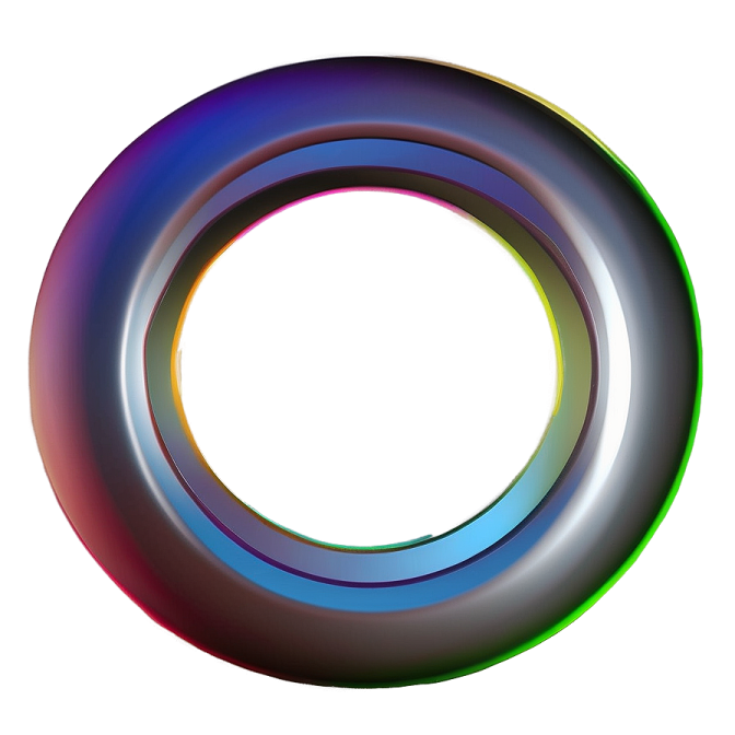 a colorful circle on a white background