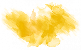 a yellow watercolor stain on white paper
