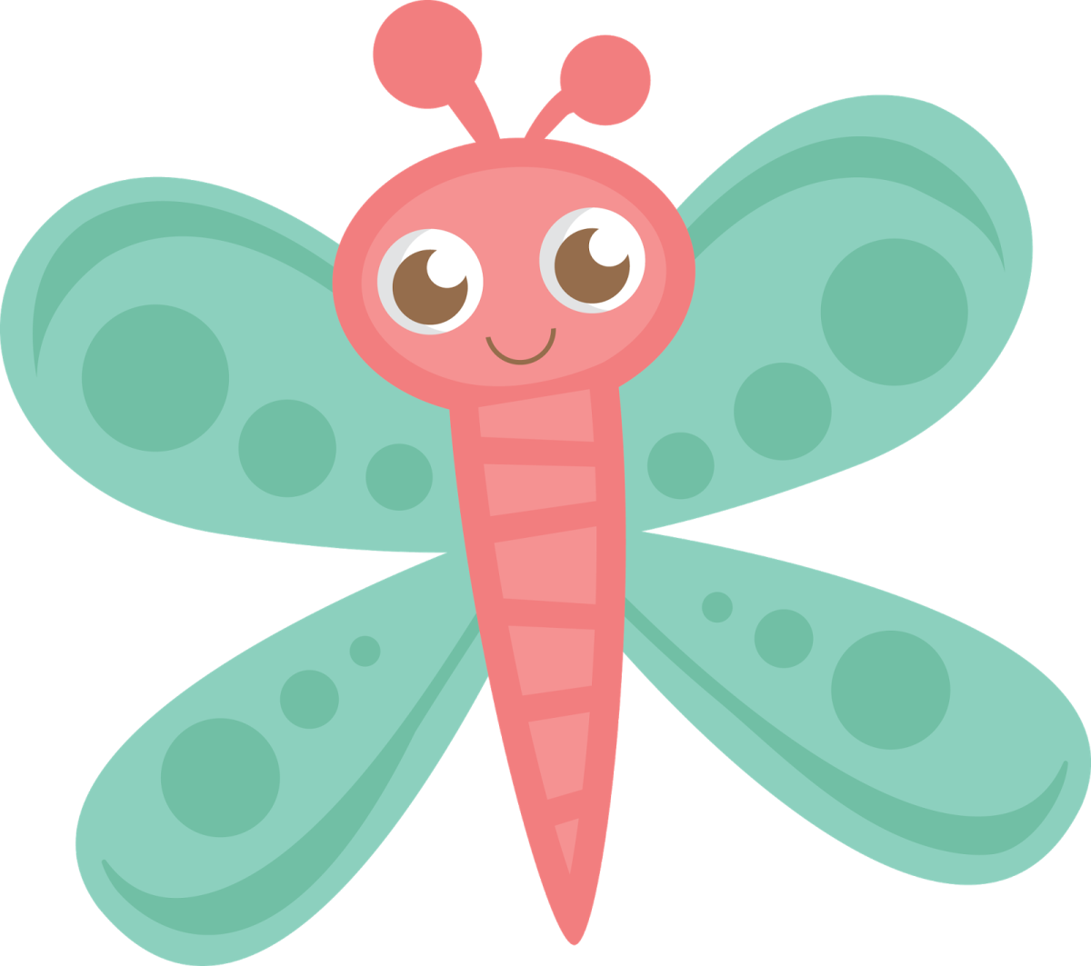 a pink dragon with green wings