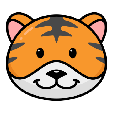 a cartoon tiger's face