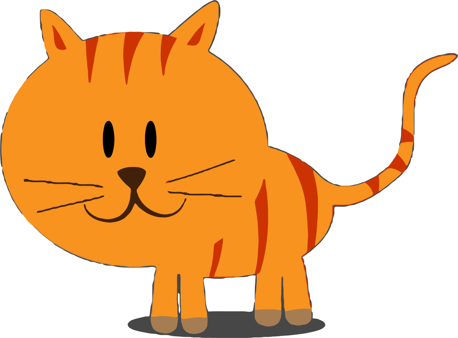 a cartoon cat with its eyes closed