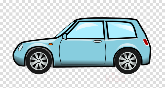 a blue car on a transparent background